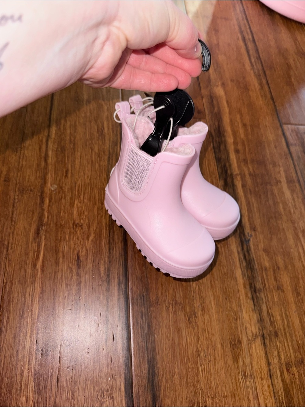 BearPaw Baby Light Pink Waterproof Boots - Picture 2 of 5